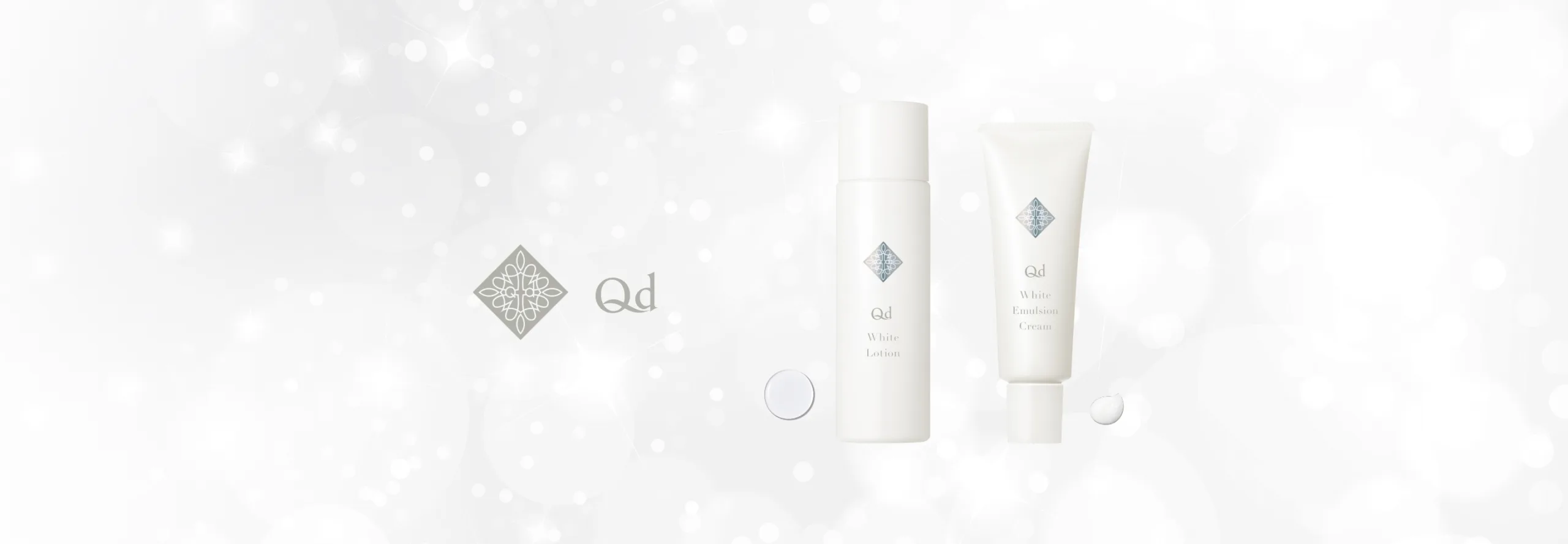 Qd ホワイトローション & エマルジョンクリーム セット Qd | メディカルコスメ・ドクターズコスメの株式会社アイ